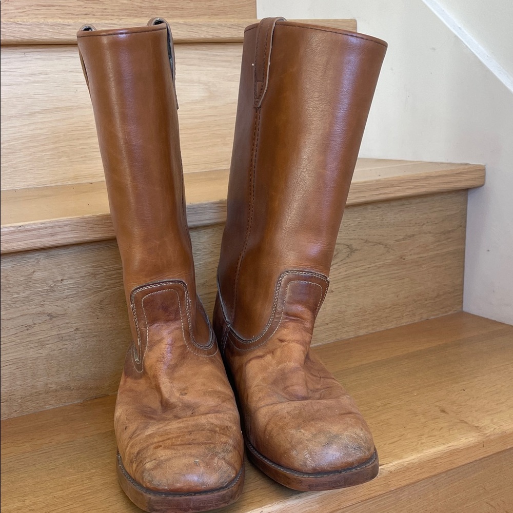 Dingo Tan Leather Western Boots